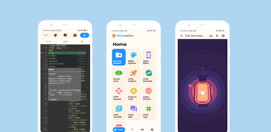 HTML Editor HTML, CSS & JS MOD APK 2.6.4 [Jakarta] [Unlocked Pro]